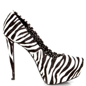 NWOB Jessica Simpson Jasmint4 platform zebra heels